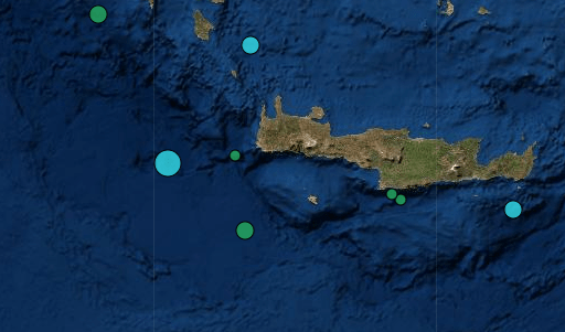 Σεισμός 4,7 Ρίχτερ ανοιχτά της Κρήτης