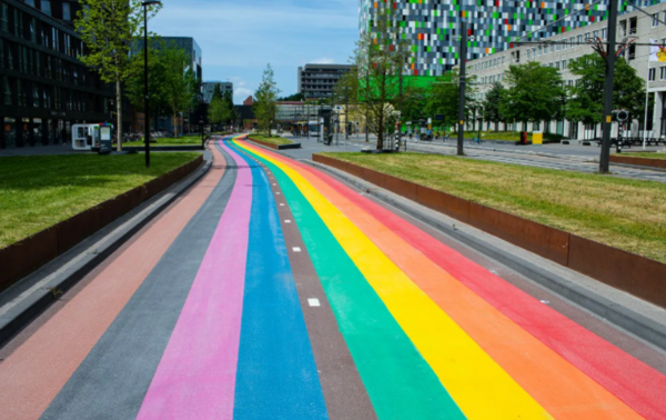 The Netherlands just unveiled the longest rainbow bike path in the world