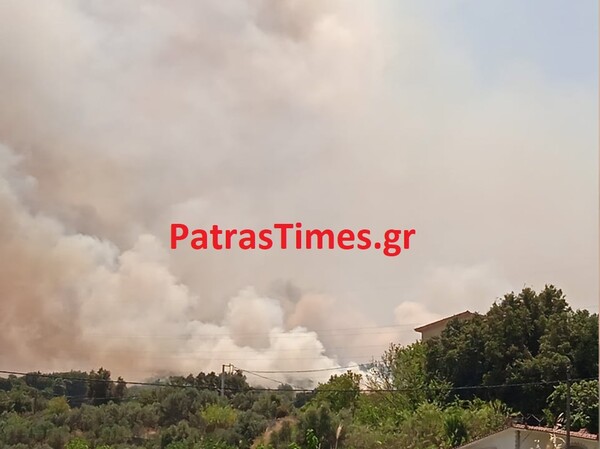 Νέα φωτιά, κοντά στην Πάτρα- Εντολή εκκένωσης για προληπτικούς λόγους