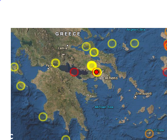 Σεισμός στη Θήβα: Αισθητός στην Αθήνα