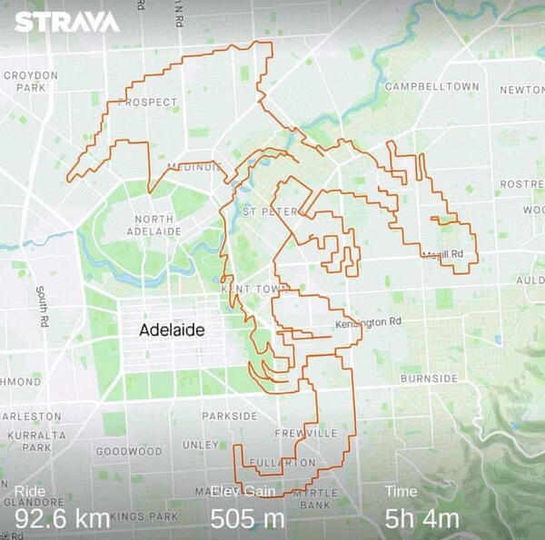 Keen spirit: Australian cyclist uses GPS to recreate Nirvana’s Nevermind cover