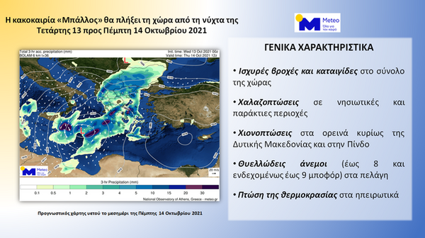 Κακοκαιρία «Μπάλλος»: Τι να προσέξουν οι πολίτες ενόψει των έντονων καιρικών φαινομένων