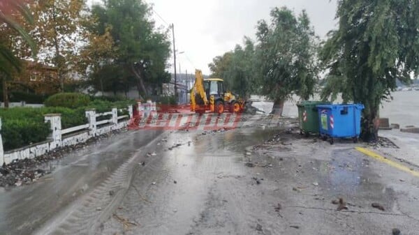 Πάτρα: Βγήκε η θάλασσα στη στεριά - Μεγάλες καταστροφές από την κακοκαιρία