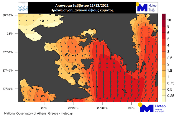 Meteo: Θυελλώδεις άνεμοι το Σάββατο, αναμένονται κύματα 5-6 μέτρων στον Σαρωνικό