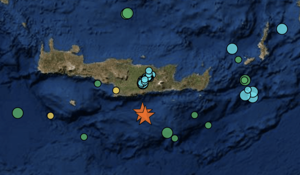 Νέος σεισμός 5,3 Ρίχτερ στην Κρήτη