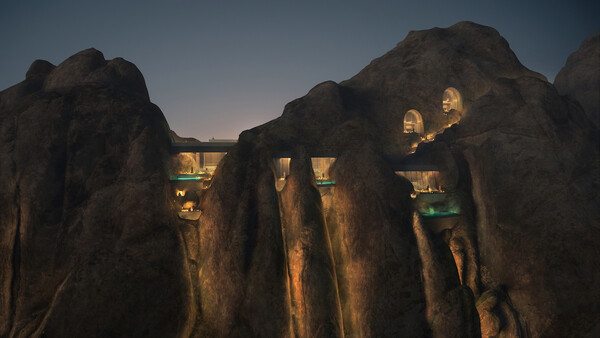 Hidden ‘Desert Rock’ Resort Is Tucked Away in the Mountains of Saudi Arabia