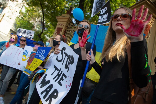 People rally worldwide in support of Ukraine – in pictures