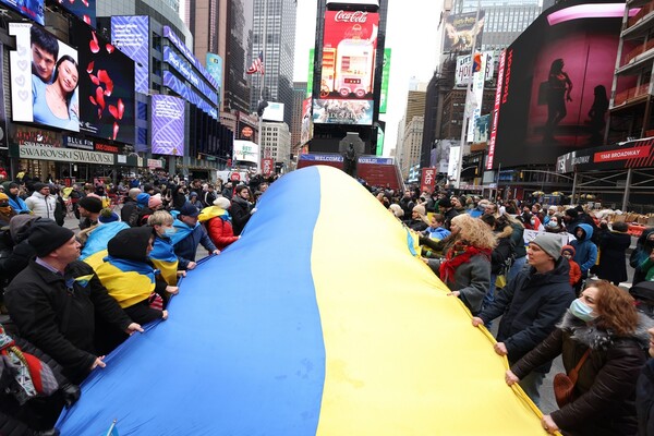 People rally worldwide in support of Ukraine – in pictures