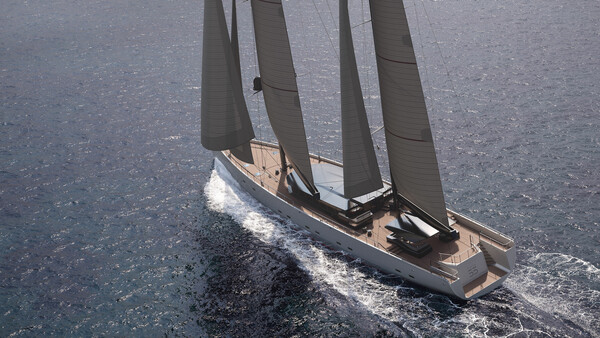 This New Electric Sailing Superyacht Actually Generates Energy While Cruising