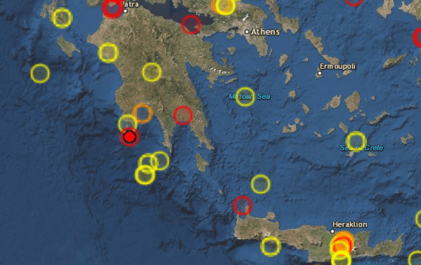 Σεισμός 4,1 Ρίχτερ ανοιχτά της Πύλου