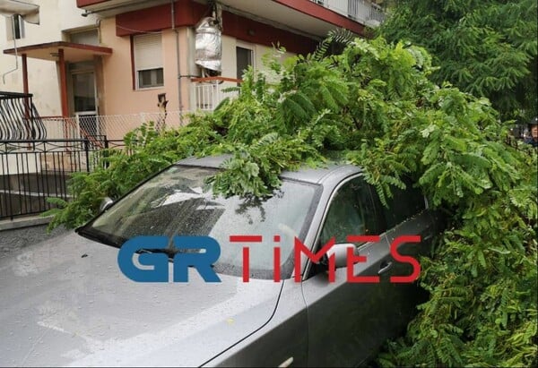 Σφοδρές χαλαζοπτώσεις σε Λάρισα, Σέρρες και Φλώρινα