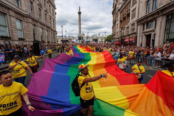 Revellers fill London for 50th anniversary of Pride