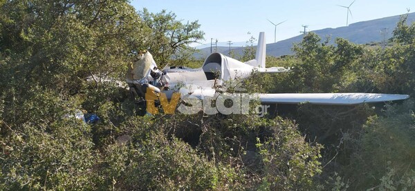 Συνετρίβη μονοκινητήριο αεροπλάνο κοντά στην εθνική οδό Αθηνών-Λαμίας