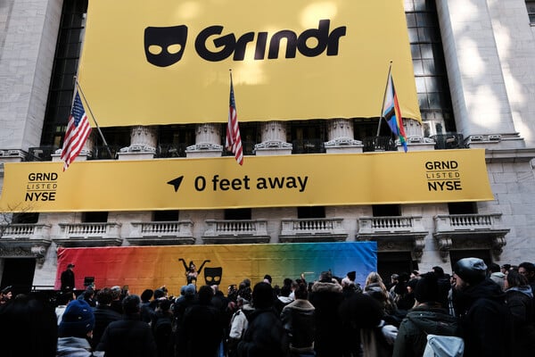 To Grindr εισήχθη στη Wall Street και η μετοχή του εκτοξεύτηκε κατά 300% 