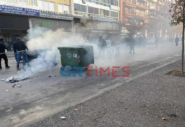 Θεσσαλονίκη: Επεισόδια έξω από τα δικαστήρια - Πέτρες και χημικά