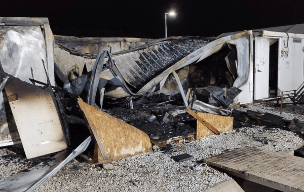 Λέσβος: Φωτιά σε δομή προσφύγων, καταστράφηκαν κοντέινερ