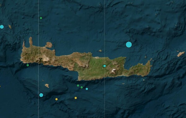 Σεισμός 4,2 Ρίχτερ ανοιχτά της Κρήτης