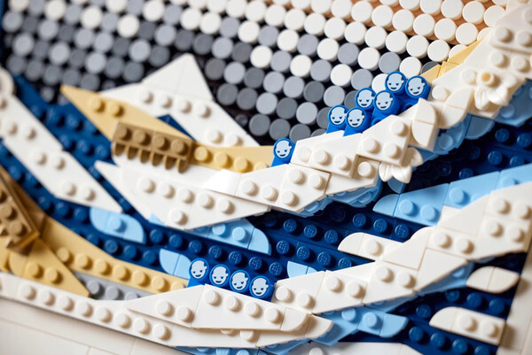 Το «Μεγάλο Κύμα» του Κατσουσίκα Χοκουσάι έγινε Lego - Είναι 3D και αποτελείται από 1.810 κομμάτια