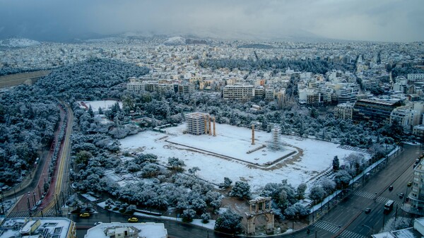 Αττική χιόνια