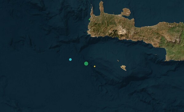 Σεισμός 4,4 Ρίχτερ ανοιχτά της Κρήτης