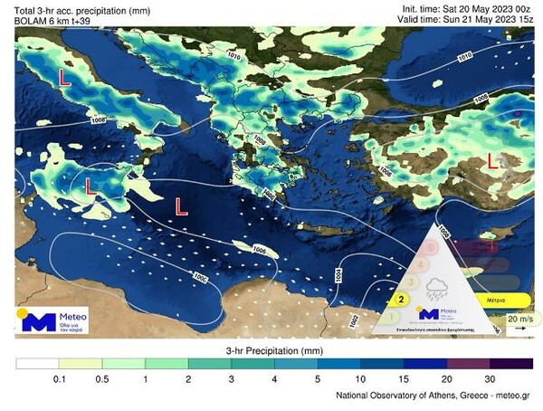 Εκλογές 2023: Με βροχές και καταιγίδες στην κάλπη- Άστατος καιρός και στην Αττική (ΧΑΡΤΕΣ)