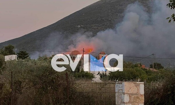 Φωτιά στην Εύβοια: Ολονύχτια μάχη με τις φλόγες- Αυξάνονται διαρκώς οι δυνάμεις