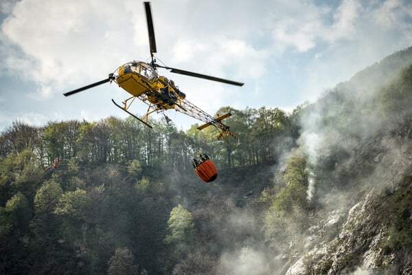 Φωτιά στην Ιταλία: Πυρκαγιές στην περιοχή Σαλέντο της Κάτω Ιταλίας	