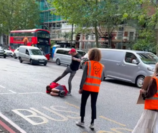 «Είμαι έγκυος»- Βίαιη επίθεση σε ακτιβιστή επειδή έκλεισε δρόμο του Λονδίνου