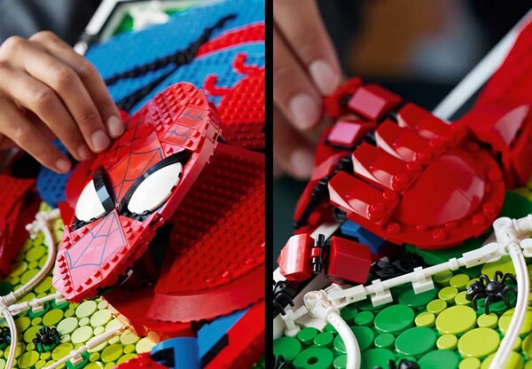 Ο Spiderman έγινε Lego και δείχνει να έρχεται κατά πάνω σου - Πάνω από 2.000 τουβλάκια