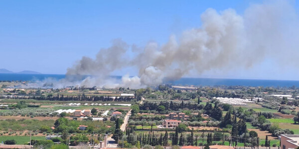 Φωτιά στον Μαραθώνα: Μήνυμα από το 112 για εκκένωση οικισμών - Ισχυρή δύναμη στο σημείο