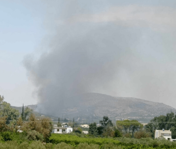 Φωτιά τώρα στο Άργος- Επιχειρούν 2 αεροπλάνα