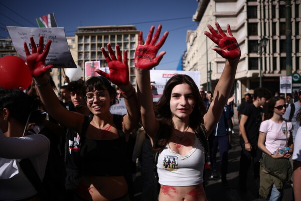 Στιγμιότυπα από το εκπαιδευτικό συλλαλητήριο στην Αθήνα