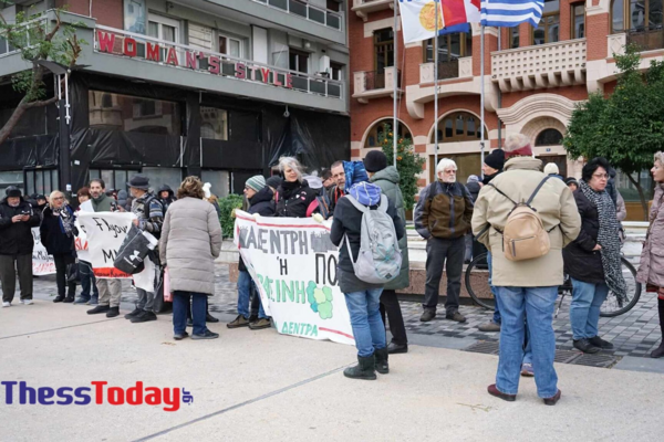 Συγκέντρωση διαμαρτυρίας κατά του Flyover στη Θεσσαλονίκη