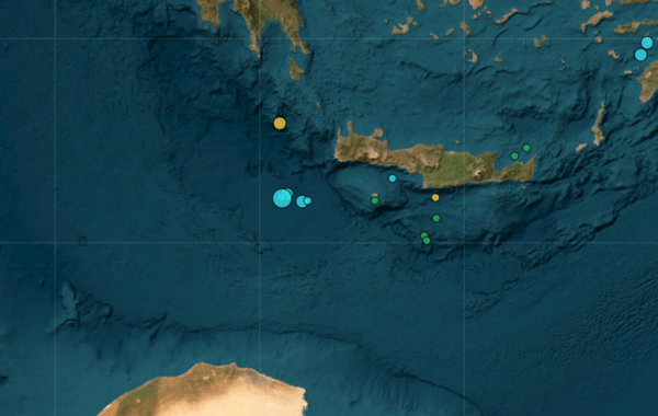 Σεισμός ανοιχτά της Κρήτης