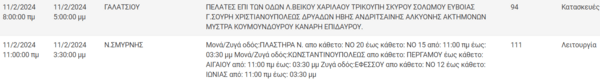 Διακοπές ρεύματος σήμερα σε Γαλάτσι, Νίκαια και άλλες επτά περιοχές της Αττικής