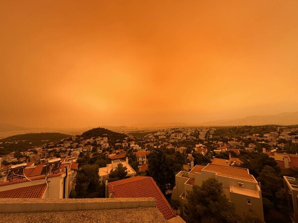 Αφρικανική σκόνη: «Πορτοκαλί» ουρανός και στην Αττική