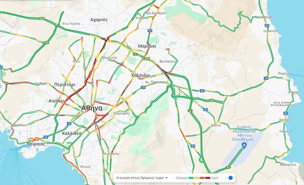 Κίνηση στους δρόμους: Αυξημένη η κίνηση στο κέντρο της Αθήνας