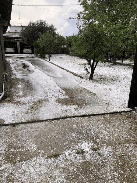 Ισχυρή χαλαζόπτωση έπληξε οικισμούς της Ροδόπης