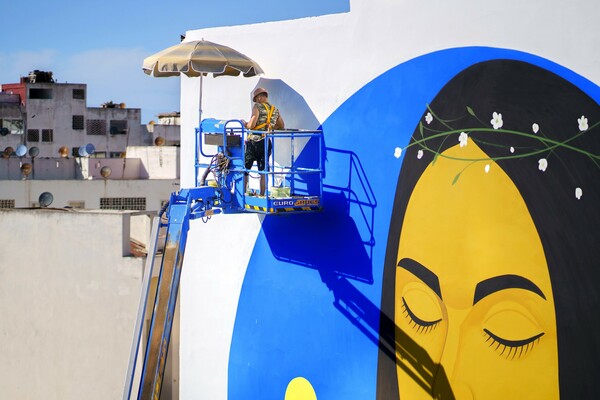 Το νέο έργο του Φίκου για το «Jidar» street art festival που συζητήθηκε πολύ στην Ραμπάτ