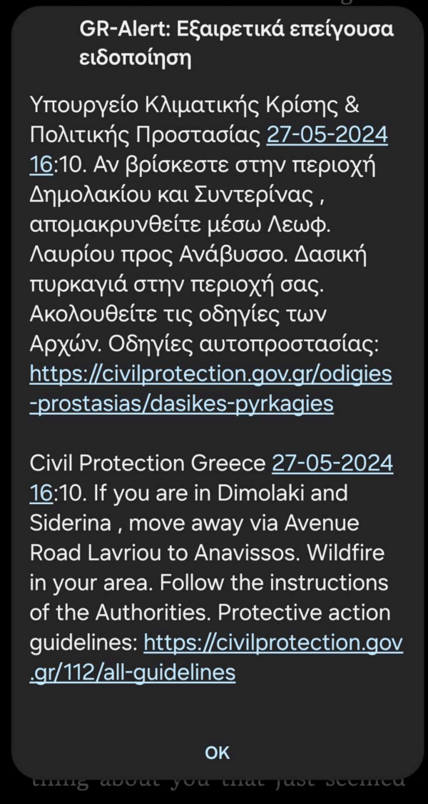 Μεγάλη φωτιά στην Κερατέα- Μήνυμα από το 112 για εκκένωση προς Ανάβυσσο