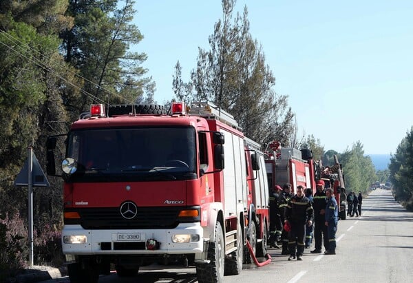 Φωτιά κοντά στην Κασσανδρεία Χαλκιδικής