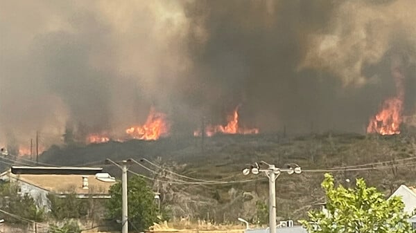 Πυρκαγιά κοντά στις Αφίδνες - Επιχειρούν εναέρια μέσα