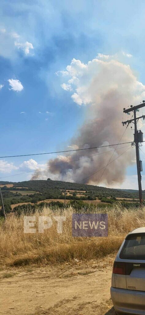 Φωτιά τώρα στη Νιγρίτα Σερρών