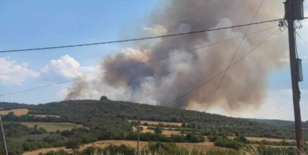 Φωτιά τώρα στη Νιγρίτα Σερρών