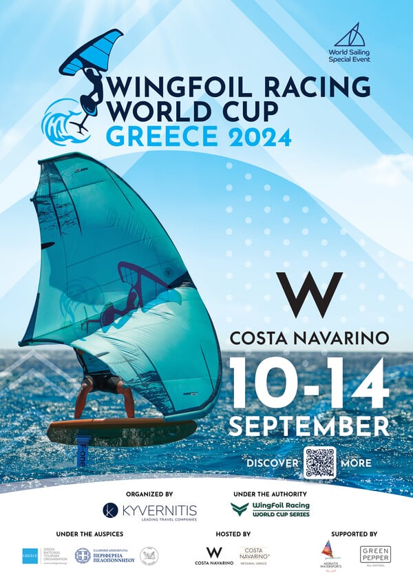 Το WingFoil Racing World Cup έρχεται για πρώτη φορά στην Ελλάδα στις 10-14 Σεπτεμβρίου 2024