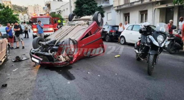 Πάτρα: Τούμπαρε αυτοκίνητο στο κέντρο της πόλης