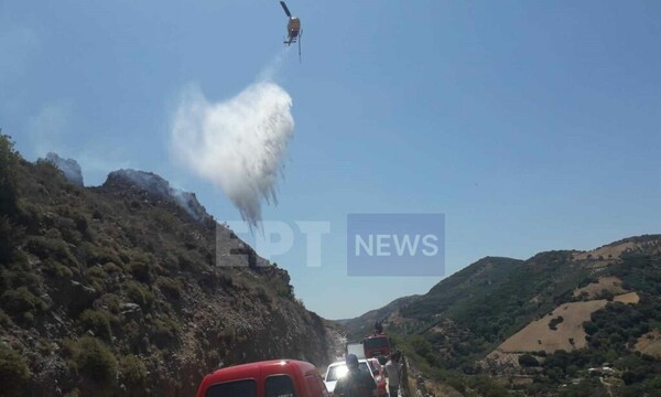 Υπό έλεγχο η φωτιά στον Πλατανιά Χανίων - Εκκενώθηκε το φαράγγι των Δελιανών