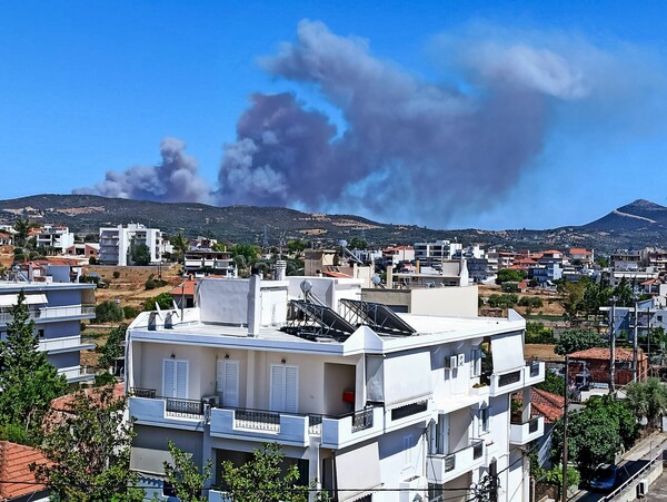 Φωτιά τώρα στην Εύβοια - Μήνυμα από το 112