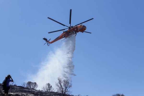 Φωτιά τώρα σε δασική έκταση στην Παναγιά Φθιώτιδας