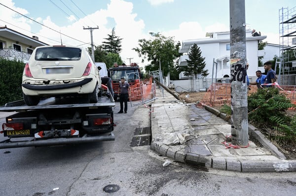 Βίντεο από την επεισοδιακή καταδίωξη κλεμμένου αυτοκινήτου στην Κηφισιά